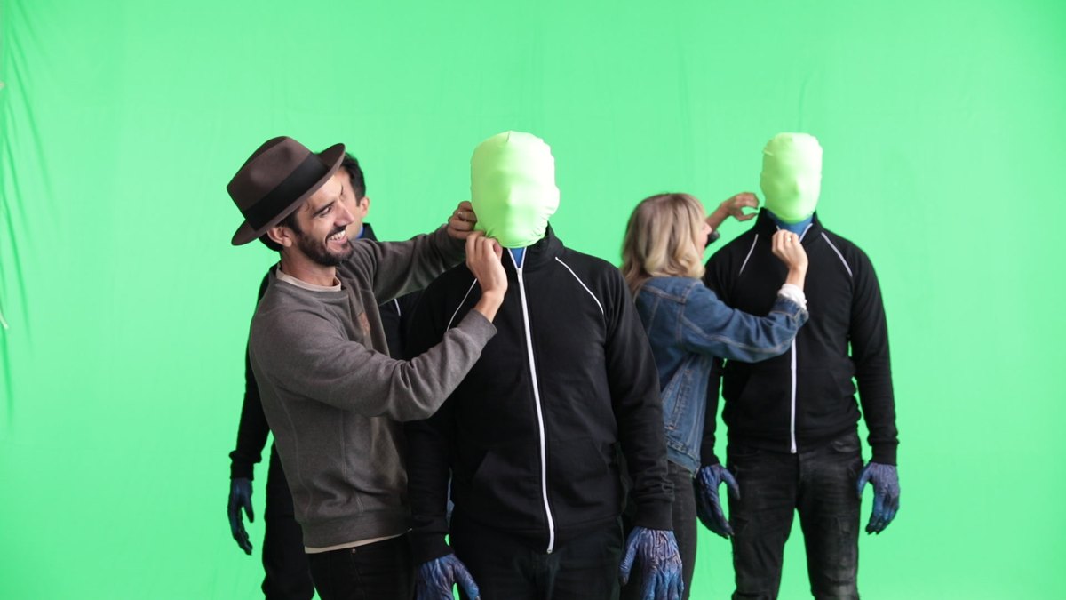 A production photograph from Cole's mixed-media archive